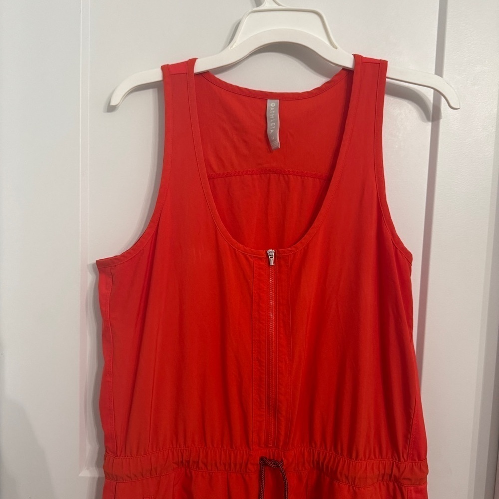 Athleta Expedition Dress Vermillion Orange / Coral Size 14, Style #446859 Active - Picture 6 of 11
